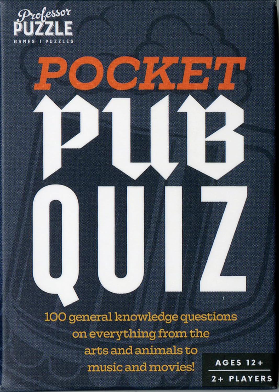 Professor Puzzle | Pocket Pub Quiz | Party Game | Ages 14+ | 2+ Players