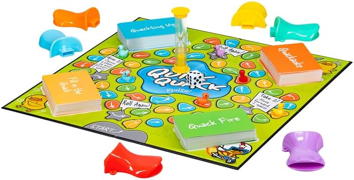 Quick Quack - A Funny Duck Themed Board Game for 2-6 Players - Involves Trivia, Karaoke, Acting, & Fun Challenges, Ideal for Game Night & Family Entertainment | Paladone