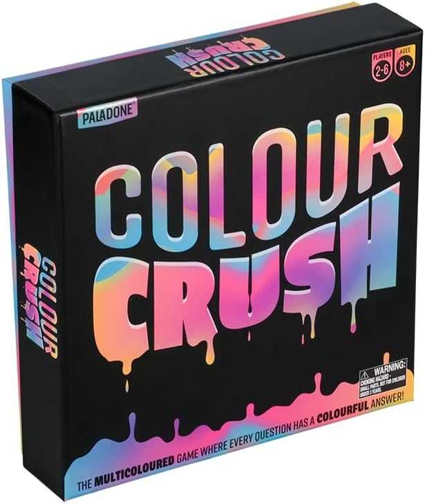 Color Crush, The Exciting Board Game of Artsy Challenges - Charades Meets Drawing Acting & Guessing, Great for Family Game Night | Paladone