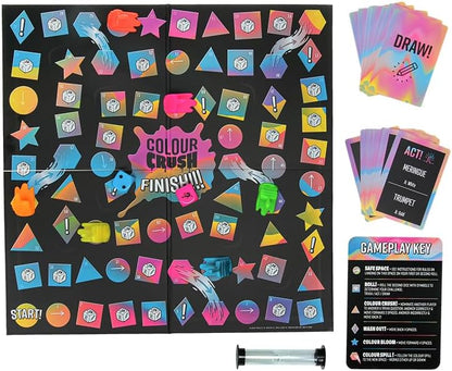Color Crush, The Exciting Board Game of Artsy Challenges - Charades Meets Drawing Acting & Guessing, Great for Family Game Night | Paladone