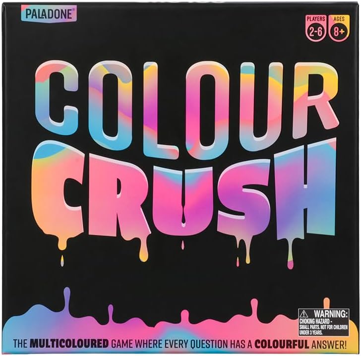 Color Crush, The Exciting Board Game of Artsy Challenges - Charades Meets Drawing Acting & Guessing, Great for Family Game Night | Paladone