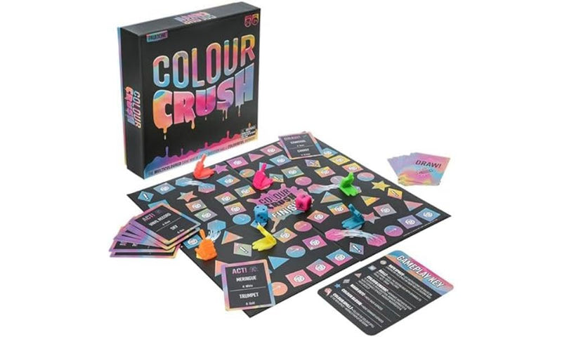 Color Crush, The Exciting Board Game of Artsy Challenges - Charades Meets Drawing Acting & Guessing, Great for Family Game Night | Paladone