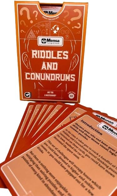 Mensa Riddles And Conundrums self-challenging cards