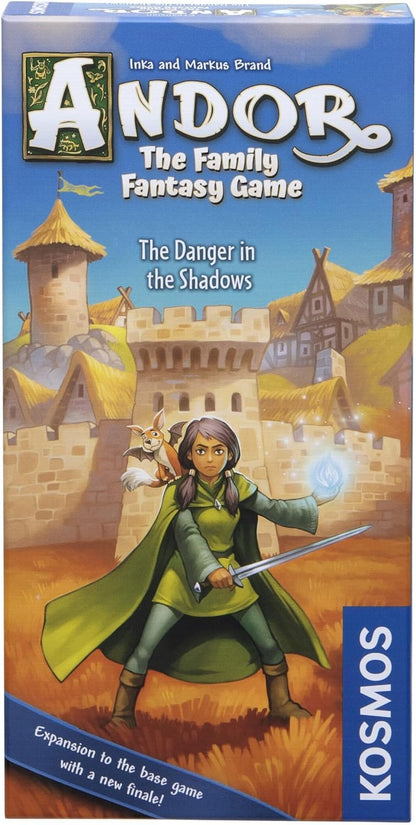 Thames & Kosmos Legends of Andor: The Family Fantasy Game - Danger in the Shadows Expansion, Strategy Game, Cooperative Board Games, Family Games for Game Night, For 2 to 4 Players, Age 7+