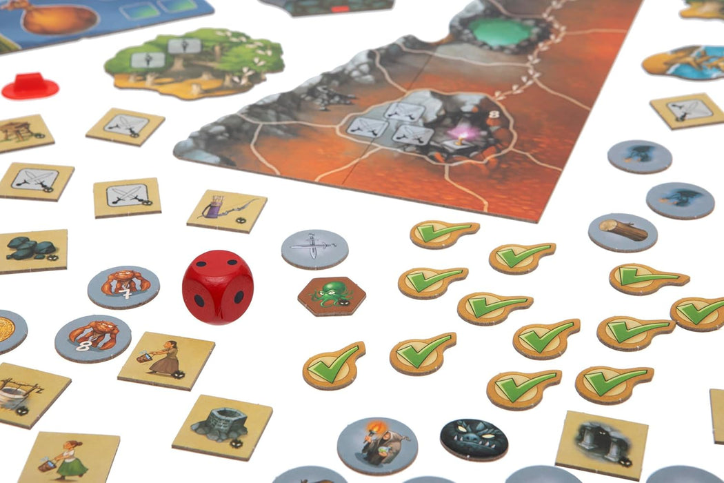 Thames & Kosmos Legends of Andor: The Family Fantasy Game - Danger in the Shadows Expansion, Strategy Game, Cooperative Board Games, Family Games for Game Night, For 2 to 4 Players, Age 7+