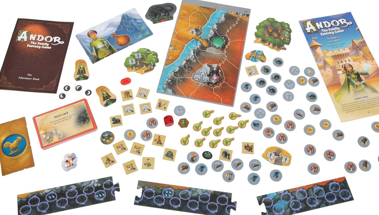 Thames & Kosmos Legends of Andor: The Family Fantasy Game - Danger in the Shadows Expansion, Strategy Game, Cooperative Board Games, Family Games for Game Night, For 2 to 4 Players, Age 7+