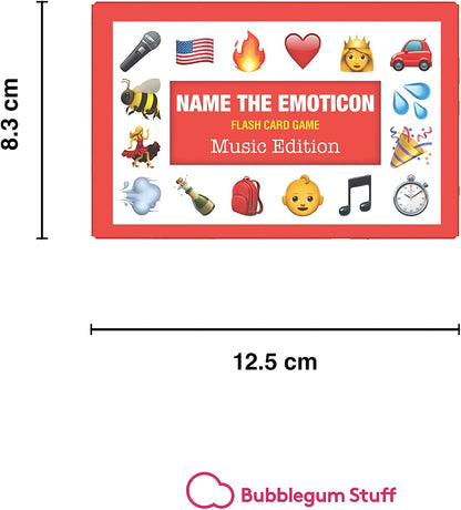 Bubblegum Stuff - Name The Emoticon, Musik-Edition, Spielkarten, Gesellschaftsspiele, Familienspiele, Trivia-Spiele, Spiele für Erwachsene, Partyspiele, Reisespiele, Partykartenspiele