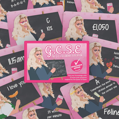 Bubblegum Stuff GCSE Game - The GC Essex Diva Knowledge Comedy Card Game - Suitable For Adults