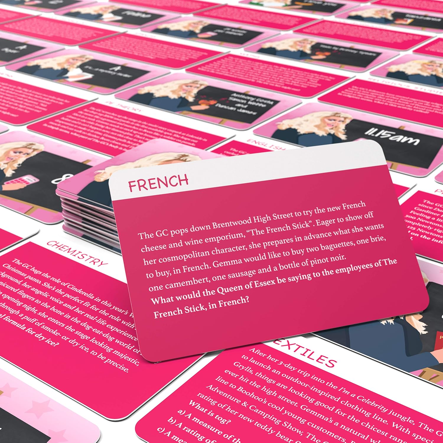 Bubblegum Stuff GCSE Game - The GC Essex Diva Knowledge Comedy Card Game - Suitable For Adults