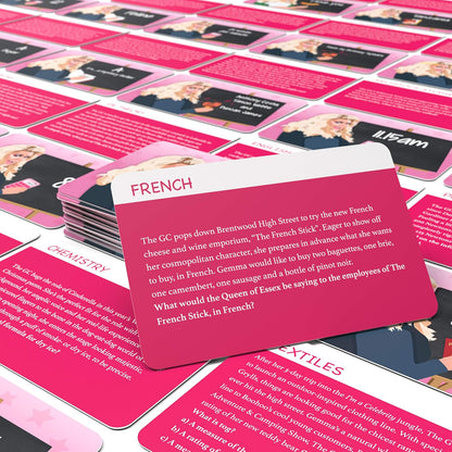 Bubblegum Stuff GCSE Game - The GC Essex Diva Knowledge Comedy Card Game - Suitable For Adults