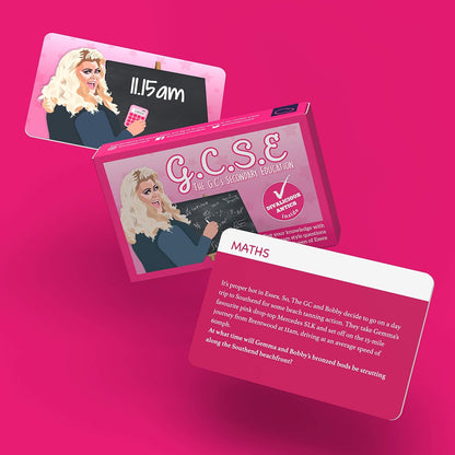 Bubblegum Stuff GCSE Game - The GC Essex Diva Knowledge Comedy Card Game - Suitable For Adults