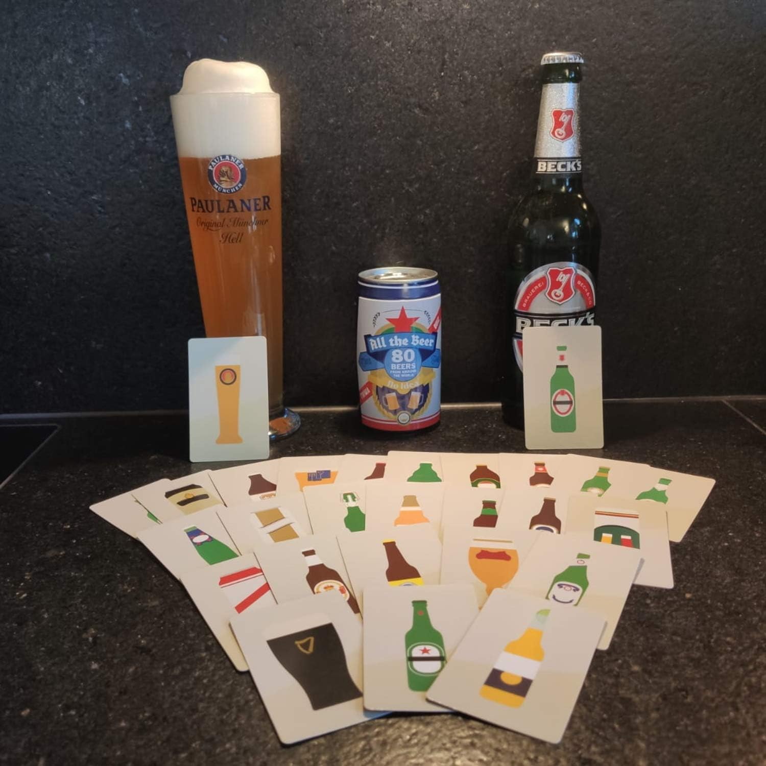 Bubblegum Stuff All the Beer, No Idea Game - Guess The Beers Fun Flash Card Game - Multiple Gameplay Trivia Game - Suitable For Adults and Teenagers