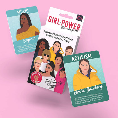 Bubblegum Stuff Girl Power Game – Feministisches Kartenspiel – Sammelsets & Snatch Pioniere – Schnelles und lustiges Spiel für Familie – Stärkender Spaß für alle Altersgruppen – tolles Geschenk