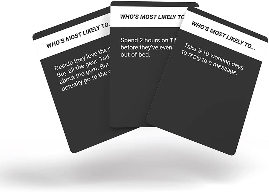 Bubblegum Stuff Throwing Shade Card Game - Who's Most Likely To? Party Game - Hilarious Game for Adults - 182 Poker-Size Cards - Perfect for Parties, Game Nights - Great Gifts!