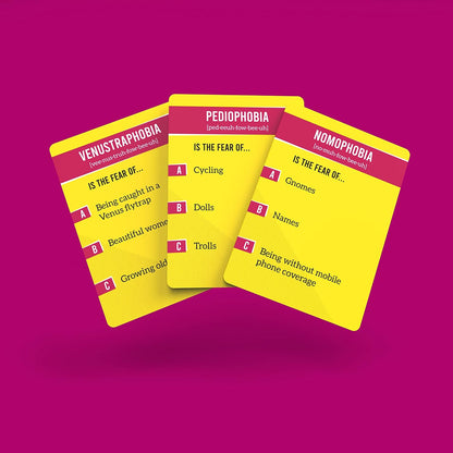 Bubblegum Stuff Gamophobia Kartenspiel – Ein furchtbares Teamspiel mit Qualität und Gedächtnis – lustiges Partyspiel mit 3 Runden, geeignet für Erwachsene und Jugendliche