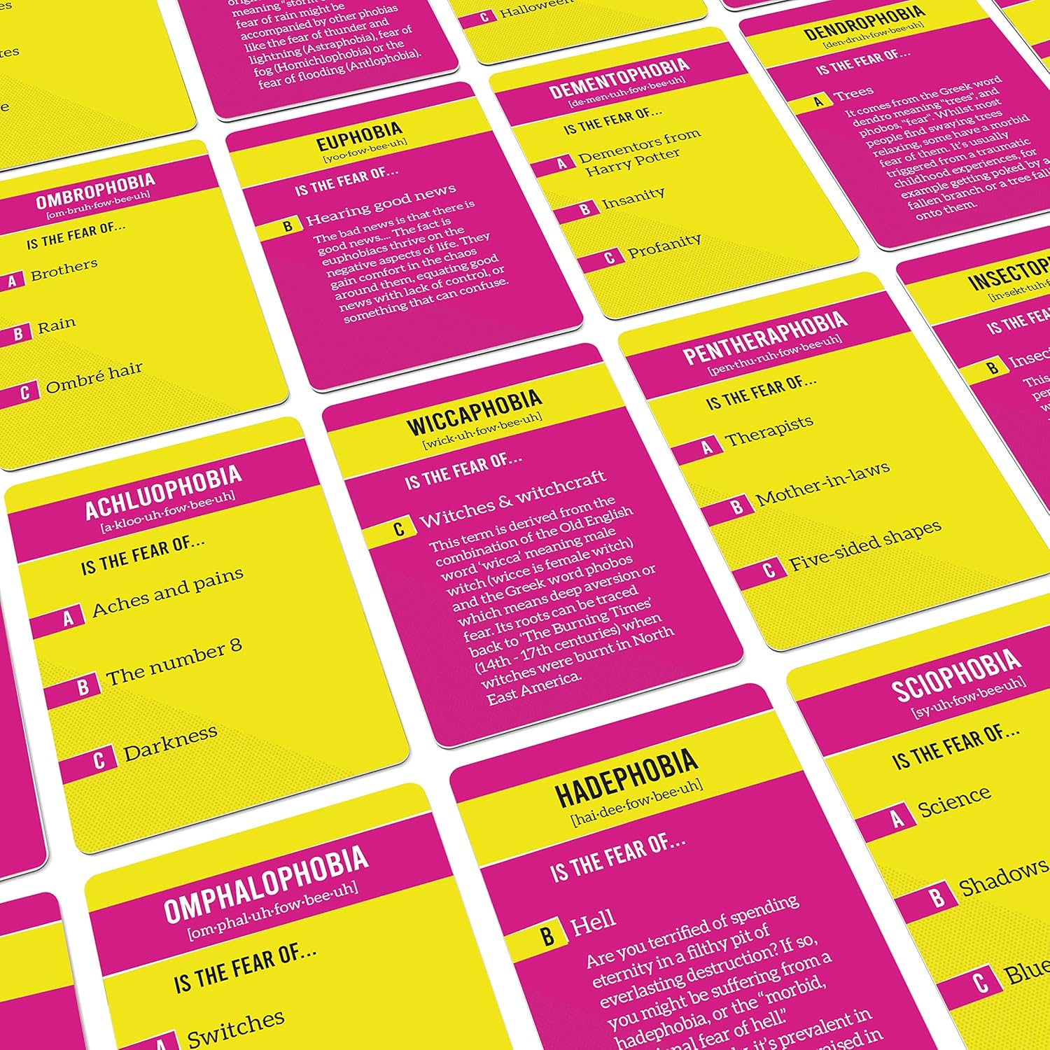 Bubblegum Stuff Gamophobia Kartenspiel – Ein furchtbares Teamspiel mit Qualität und Gedächtnis – lustiges Partyspiel mit 3 Runden, geeignet für Erwachsene und Jugendliche