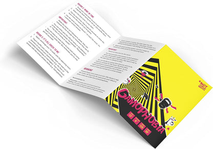 Bubblegum Stuff Gamophobia Kartenspiel – Ein furchtbares Teamspiel mit Qualität und Gedächtnis – lustiges Partyspiel mit 3 Runden, geeignet für Erwachsene und Jugendliche