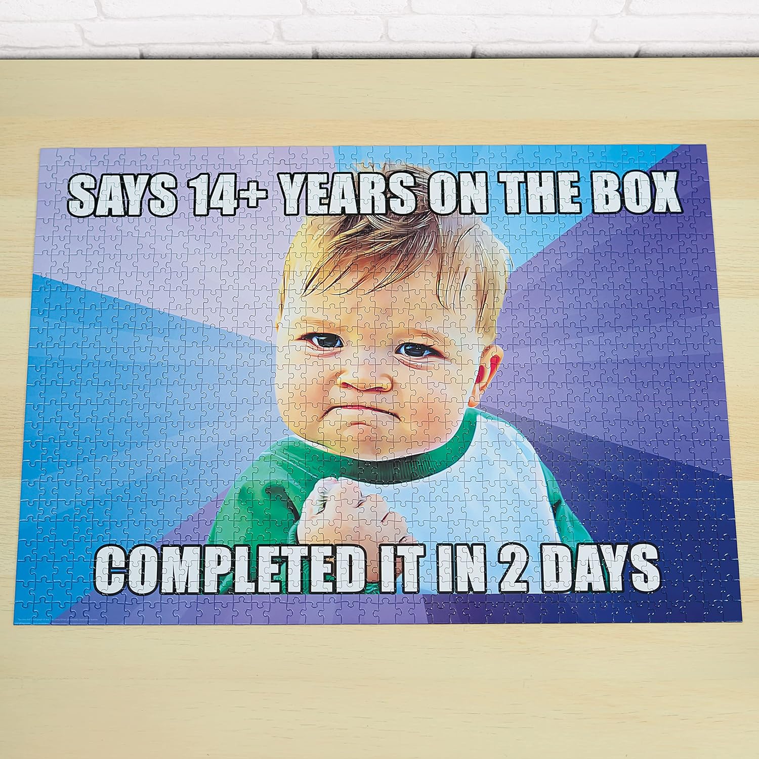 Bubblegum Stuff - Jigsaw Puzzle, Puzzle Board, Success Kid Meme - 1000 Piece Jigsaw Puzzles For Adults And Teens, Jigsaw Board - Puzzle 1000 Pieces - 70 x 50 cm