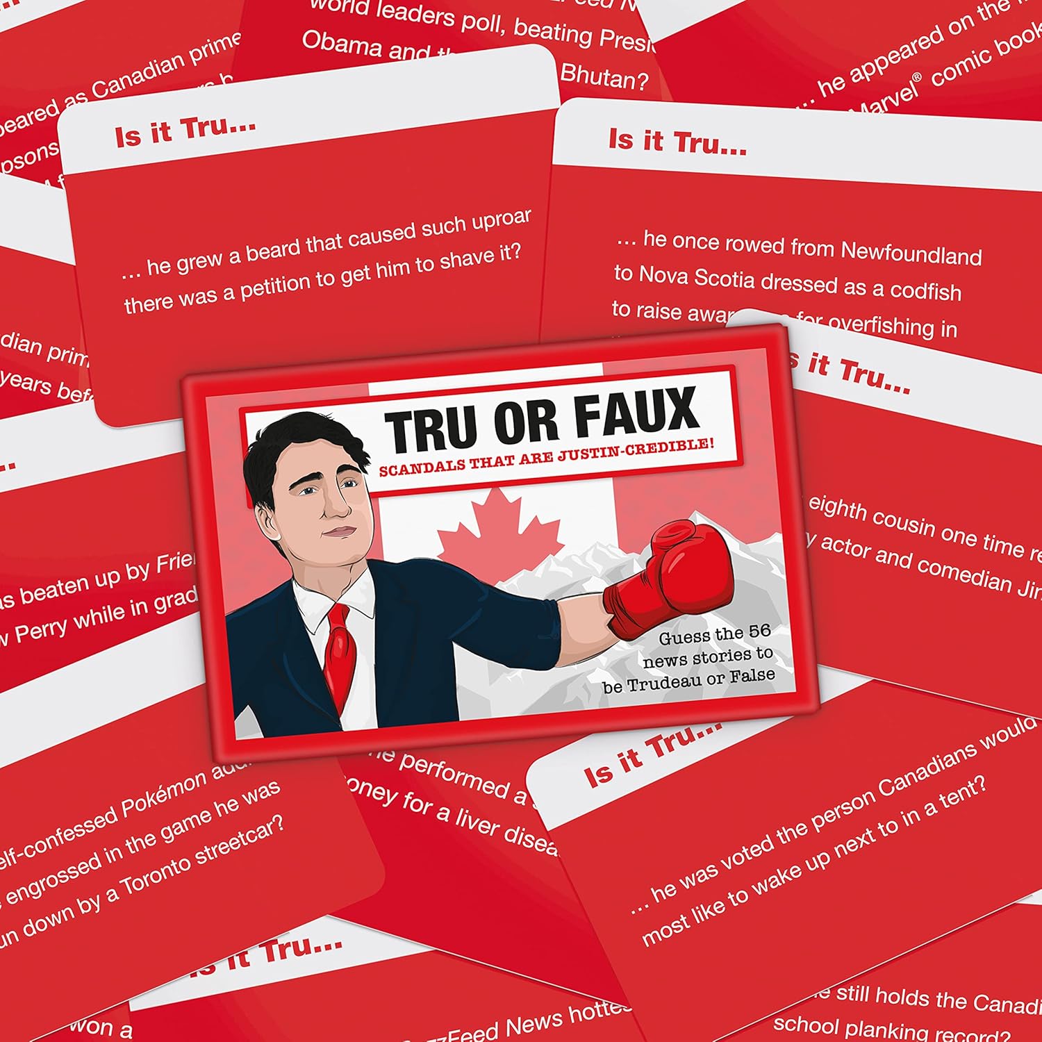 Bubblegum Stuff Tru or Faux - The Card Game - Trivia Game - Family Games - Games for Family Games Night - Card Games for Adults and Teenagers Tru Or False