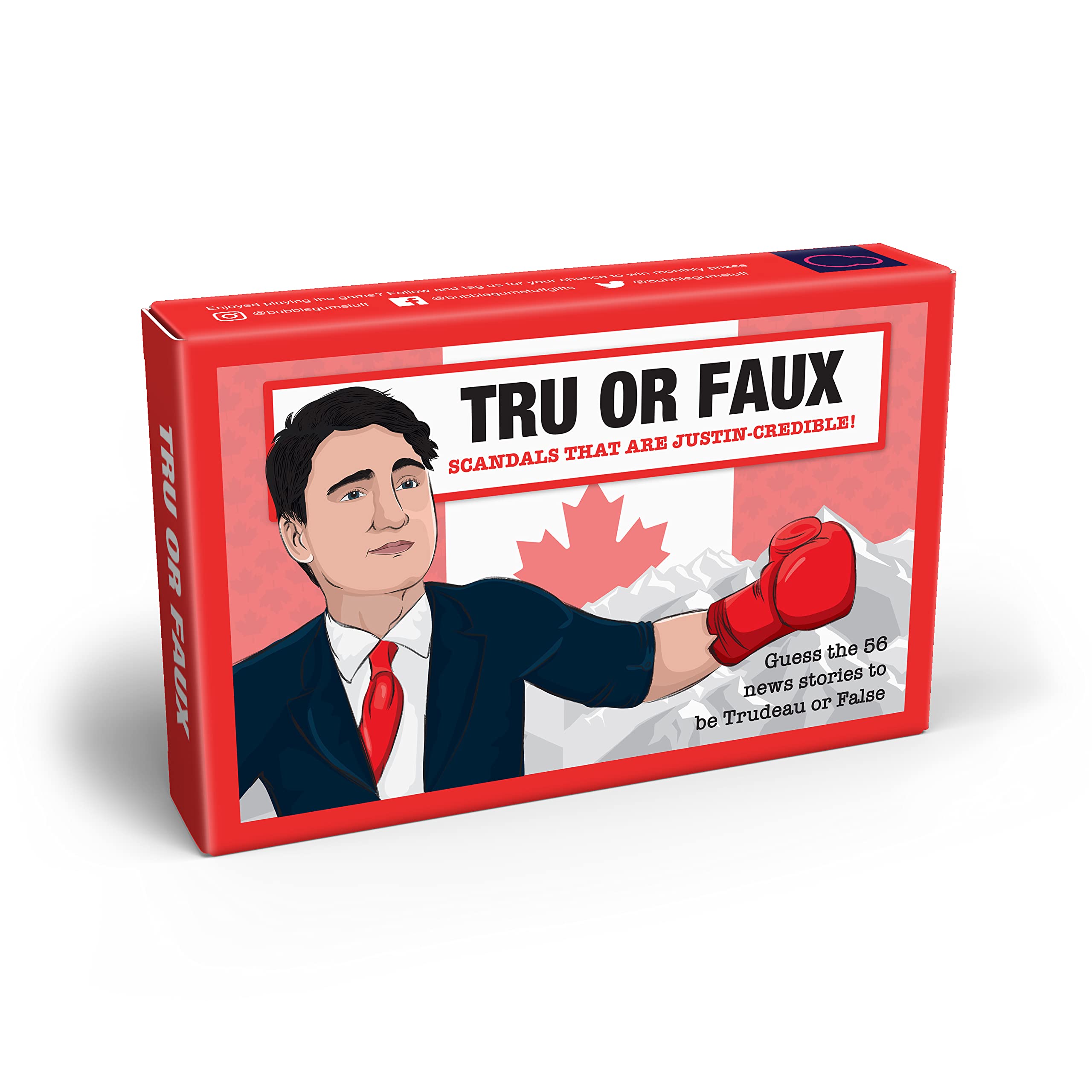 Bubblegum Stuff Tru or Faux - The Card Game - Trivia Game - Family Games - Games for Family Games Night - Card Games for Adults and Teenagers Tru Or False