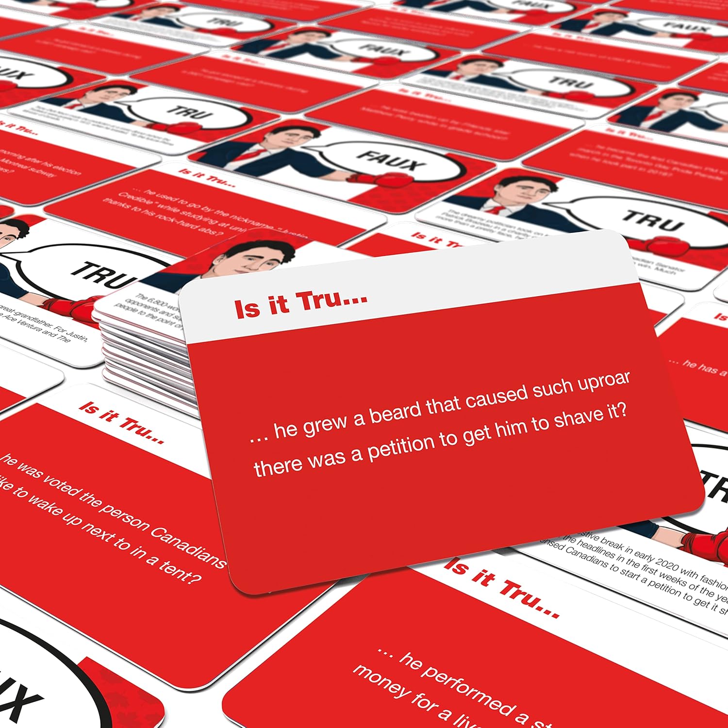 Bubblegum Stuff Tru or Faux - The Card Game - Trivia Game - Family Games - Games for Family Games Night - Card Games for Adults and Teenagers Tru Or False