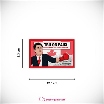 Bubblegum Stuff Tru or Faux - The Card Game - Trivia Game - Family Games - Games for Family Games Night - Card Games for Adults and Teenagers Tru Or False