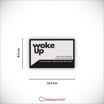 Bubblegum Stuff Woke Up The Woke AF Trivia-Spiel – Lustiges wahres oder falsches Kartenstapelspiel – Kartenspiele für Erwachsene – Spiele für Erwachsene für Spieleabend