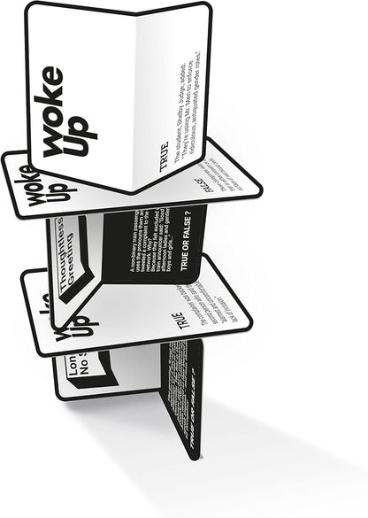 Bubblegum Stuff Woke Up The Woke AF Trivia-Spiel – Lustiges wahres oder falsches Kartenstapelspiel – Kartenspiele für Erwachsene – Spiele für Erwachsene für Spieleabend