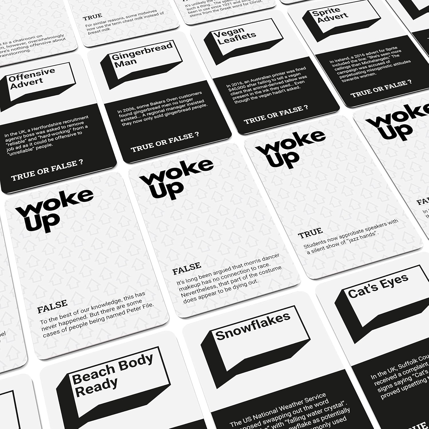Bubblegum Stuff Woke Up The Woke AF Trivia-Spiel – Lustiges wahres oder falsches Kartenstapelspiel – Kartenspiele für Erwachsene – Spiele für Erwachsene für Spieleabend
