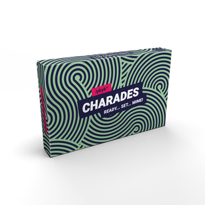 iykyk Charades - Divertente gioco di feste per tutti, 150 carte con categorie (film, canzoni, spettacoli televisivi e celebrità/personaggio) - Twist onCharades - Perfetto per serate di gioco e feste!