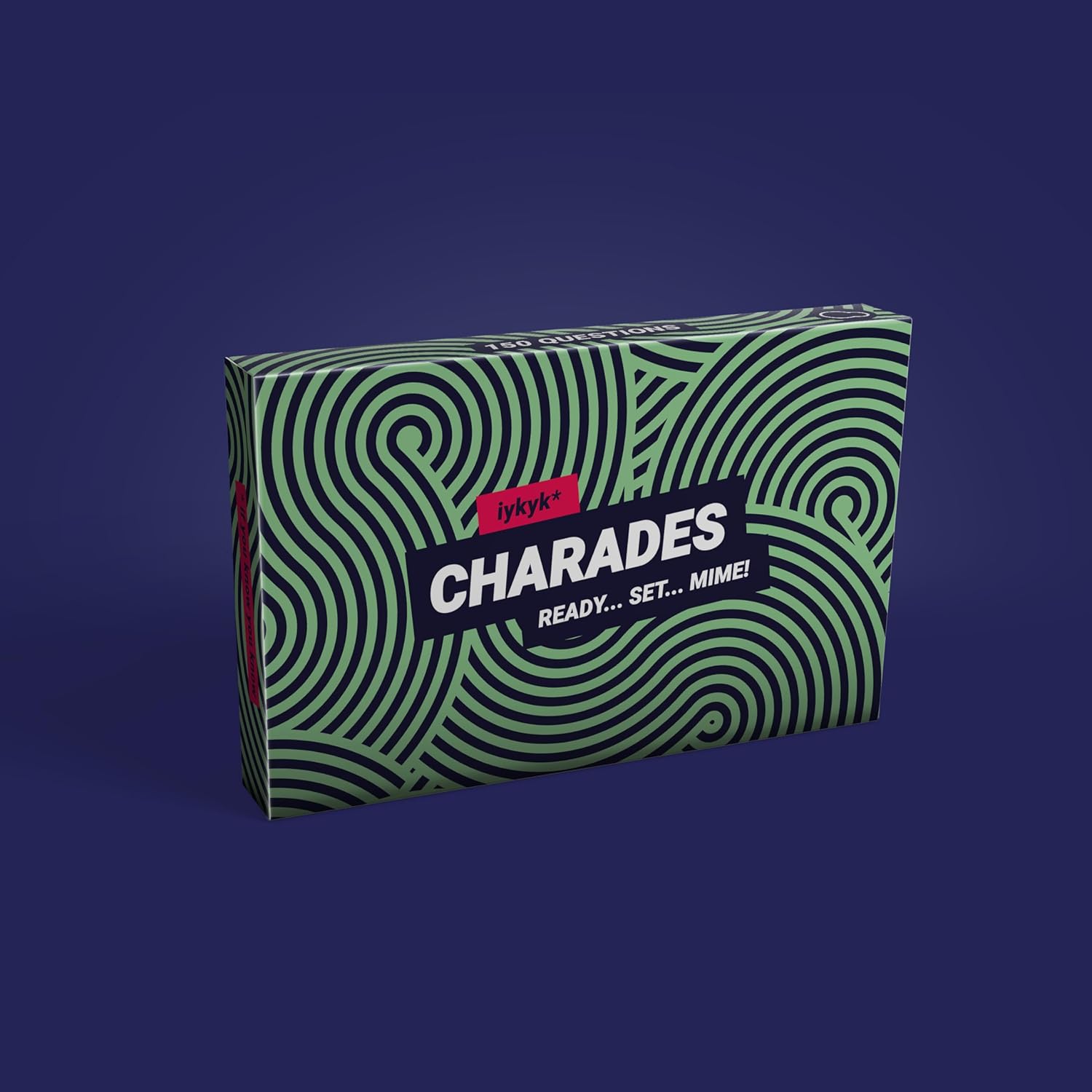 iykyk Charades - Divertente gioco di feste per tutti, 150 carte con categorie (film, canzoni, spettacoli televisivi e celebrità/personaggio) - Twist onCharades - Perfetto per serate di gioco e feste!