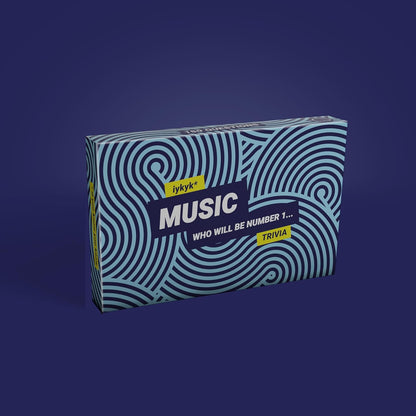 iykyk Music - Ultimate Music Quiz Game - 150 Cards Covering Chart-Topping Artists, Songs & Albums - Twist on Classic Quiz - Ideal for Game Nights and Travel - Show Off Your Musical Knowledge…