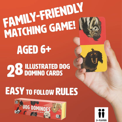 Ginger Fox Dog Domino Card Matching Game. Canine-Themed Family Games. Matching Dog Game for Family Game Night, Parties and More. Multiplayer Kids Games. Fun Games for Kids Ages 6-8 and Older