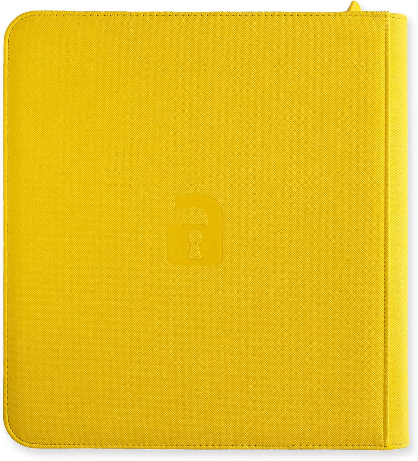 Vault X Premium Exo-Tec XL Zip Binder - 12 Pocket XL Trading Card Album Folder - 624 Side Loading Pocket Binder for TCG (Yellow)