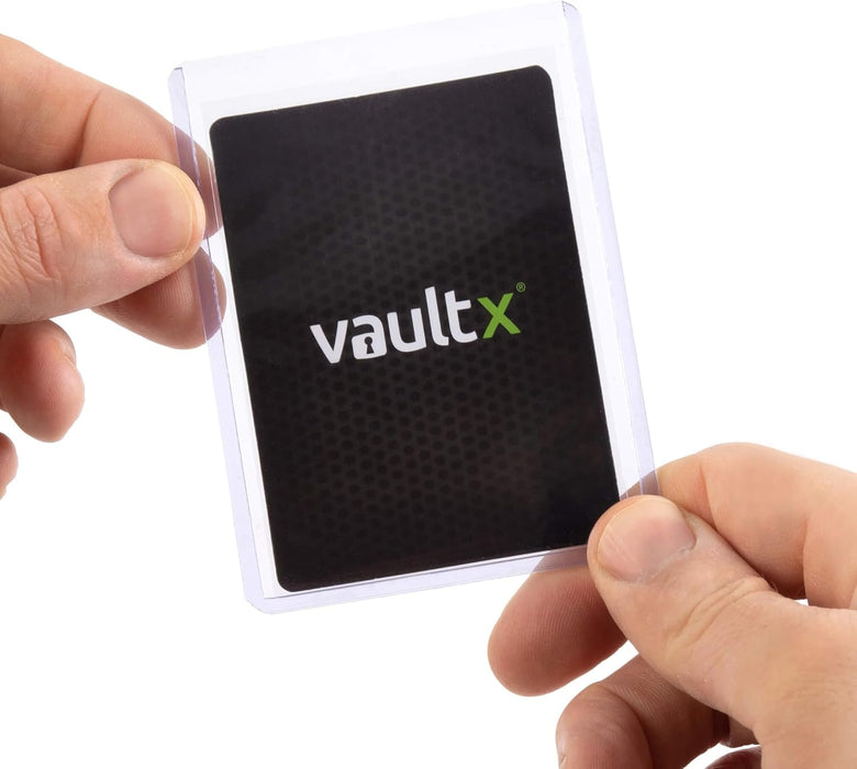 Vault X Premium Extra Thick Seamless Toploaders 35pt - 3" x 4" Rigid Card Holders for Trading Cards & Sports Cards (25 Pack)