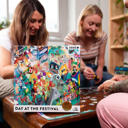 Big Potato Jigsaw Puzzle for Adults (1000 Pieces) Filled with 101 Riddles to Solve (Music Theme