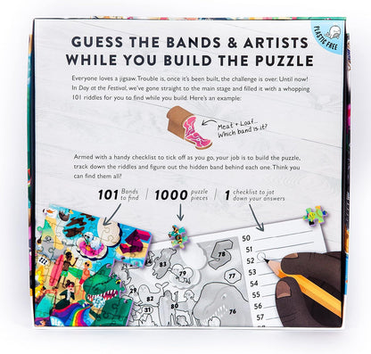 Big Potato Jigsaw Puzzle for Adults (1000 Pieces) Filled with 101 Riddles to Solve (Music Theme