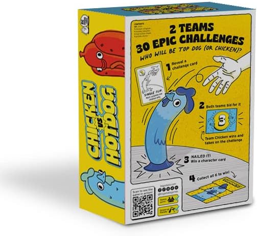 Big Potato Chicken vs Hotdog: The Ultimate Challenge Party Game for Kids, Teens, Adults and Flipping-Fun Families…