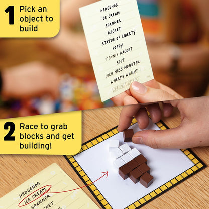 Block Party: Colourful Block Building Family Board Game for Kids Aged 8+, Adults, Teens