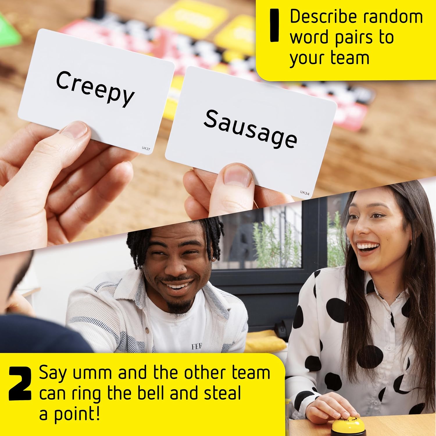 You Can’t Say Umm: Board Game for Adults and Kids, Fun Family Word Game for Game Night (4-10 Players)