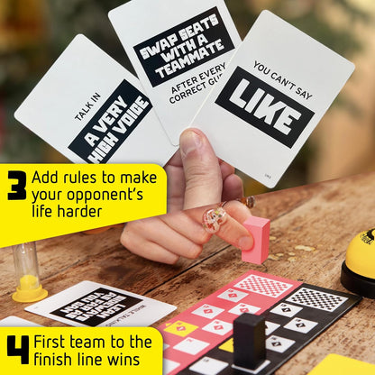 You Can’t Say Umm: Board Game for Adults and Kids, Fun Family Word Game for Game Night (4-10 Players)