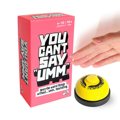 You Can’t Say Umm: Board Game for Adults and Kids, Fun Family Word Game for Game Night (4-10 Players)