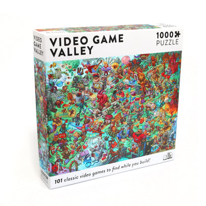 Video Game Valley: Jigsaw Puzzle with 101 Hidden Video Game Titles to Discover, for Video Game Players and Lovers Video Game Theme