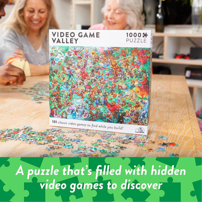 Video Game Valley: Jigsaw Puzzle with 101 Hidden Video Game Titles to Discover, for Video Game Players and Lovers Video Game Theme