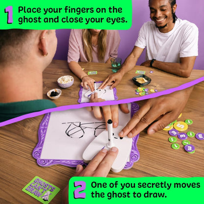 Ghosts Can't Draw: A Fun, Spooky Board Game for Kids and Adults, Perfect for Halloween and Birthdays