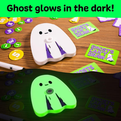 Ghosts Can't Draw: A Fun, Spooky Board Game for Kids and Adults, Perfect for Halloween and Birthdays
