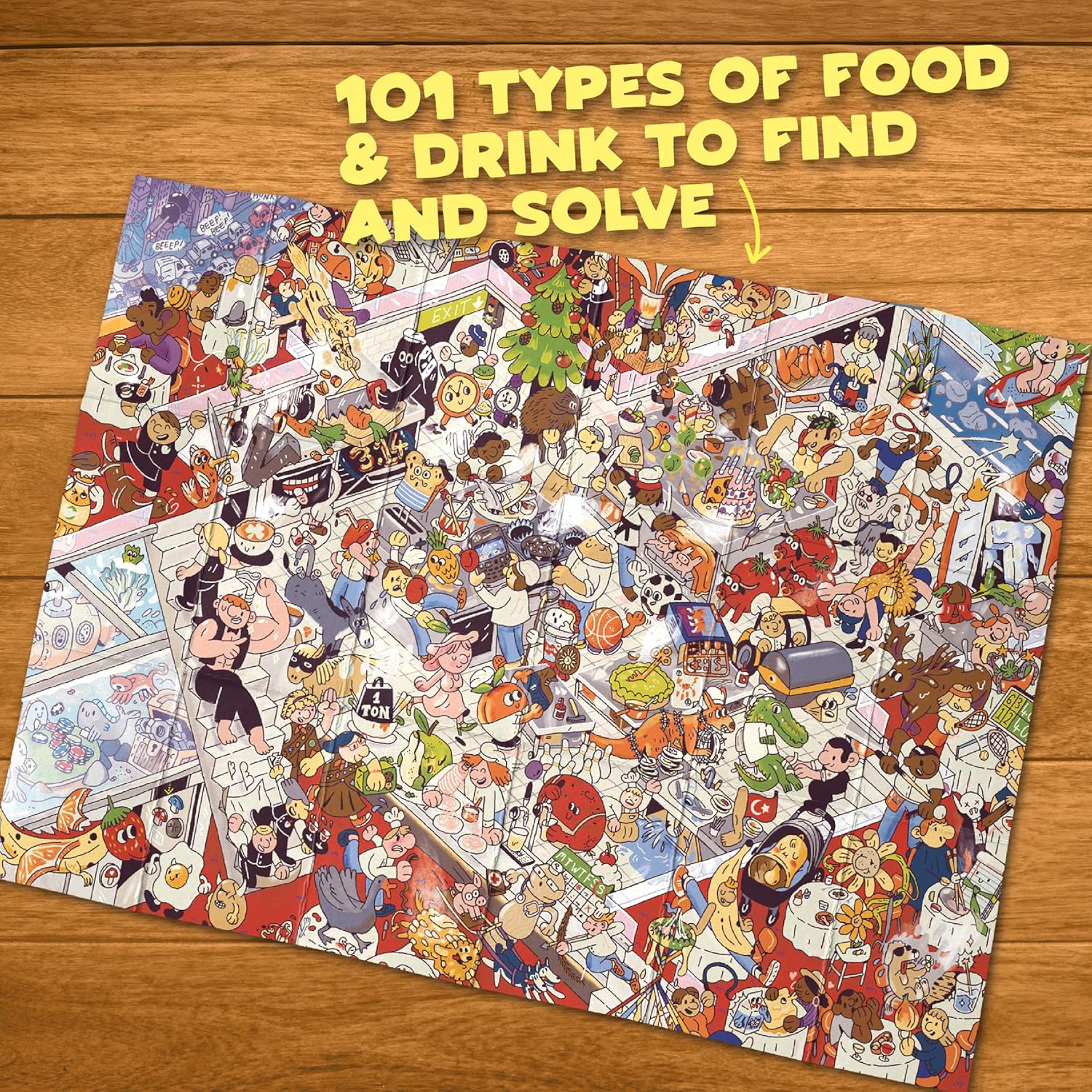 Big Potato Riddle pics Foodcourt Frenzy: Food Edition - Travel Trivia Game, Great for Families, Adults and Kids, 101 Riddles for Foodies to find and solve, Gifts for Foodies