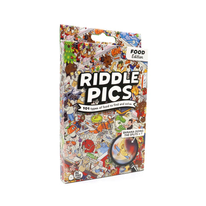 Big Potato Riddle pics Foodcourt Frenzy: Food Edition - Travel Trivia Game, Great for Families, Adults and Kids, 101 Riddles for Foodies to find and solve, Gifts for Foodies