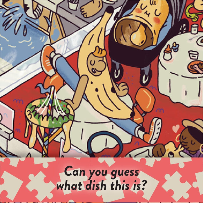 Chaos in the Kitchen: Jigsaw Puzzle with 101 Hidden Food and Drinks to Discover, for Food Lovers and Perfect as a Gift