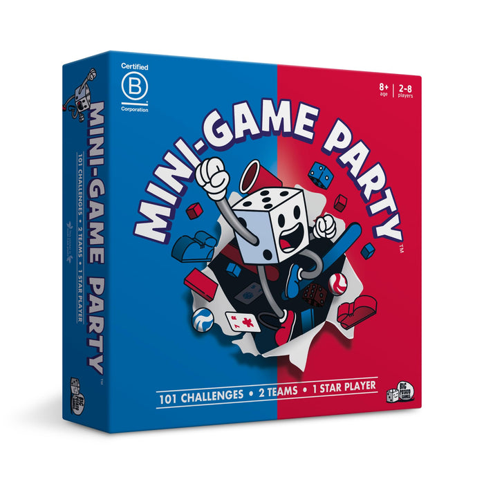 Mini Game Party: 101 Mini Games 1 Star Player, Family Board Game for 2-8 Players, Perfect for Family Game Night or with Friends